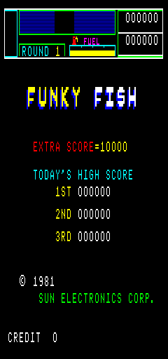 Funky Fish Title Screen